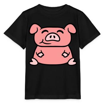 Assis Cochon Amour Petit Cochon Mignon - T-shirt bio MINI CREATOR Stanley/Stella Enfant - noir - Devant - Mikhail (115cm)