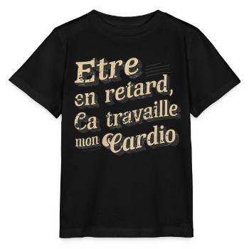 Spätes Cardio - Sport Humor - Stanley/Stella Kinder T-Shirt MINI CREATOR  - Schwarz - Vorne - Mikhail (115cm)