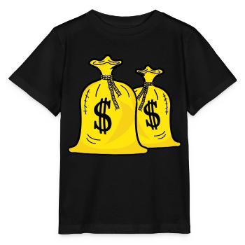 Sacs d’argent - T-shirt bio MINI CREATOR Stanley/Stella Enfant - noir - Devant - Mikhail (115cm)