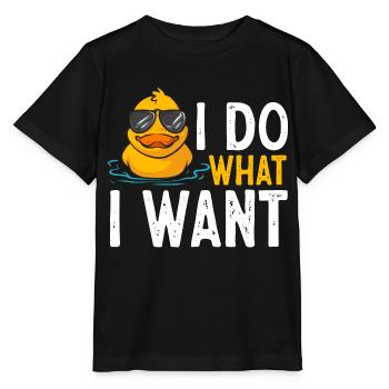 Rubber Duck Rubber Duck - Stanley/Stella MINI CREATOR Kids’ T-Shirt - black - Front - Mikhail (115cm)