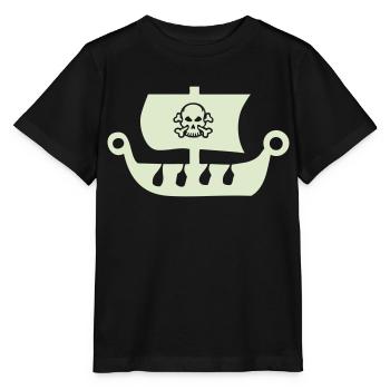 piratenschiff - Stanley/Stella Kinder T-Shirt MINI CREATOR  - Schwarz - Vorne - Mikhail (115cm)