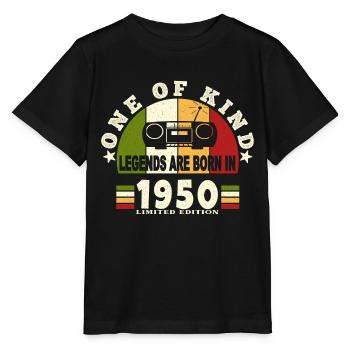 1950 Birth of legend 1950 born in 1950 annivers - Stanley/Stella MINI CREATOR Kids’ T-Shirt - black - Front - Mikhail (115cm)