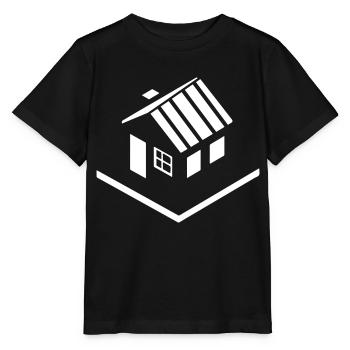 Haus Immobilie Symbol - Stanley/Stella Kinder T-Shirt MINI CREATOR  - Schwarz - Vorne - Mikhail (115cm)