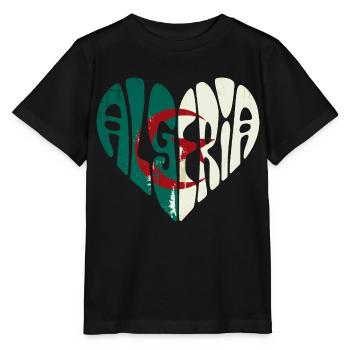 L'Algérie Dans Mon Cœur - T-shirt bio MINI CREATOR Stanley/Stella Enfant - noir - Devant - Mikhail (115cm)