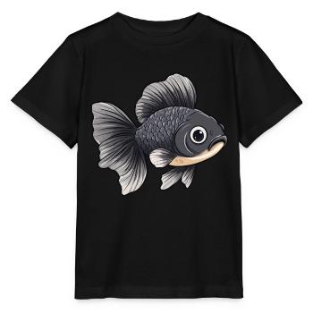 Veiltail Goldfish - Stanley/Stella MINI CREATOR Kids’ T-Shirt - black - Front - Mikhail (115cm)