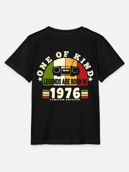 1976 Geburt der Legende 1976 geboren 1976 Geburtstag - Stanley/Stella Kinder T-Shirt MINI CREATOR - Schwarz