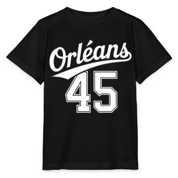 Orléans 45 - T-shirt bio MINI CREATOR Stanley/Stella Enfant - noir - Devant - Mikhail (115cm)