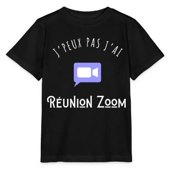Ich kann kein Zoom-Meeting abhalten - Stanley/Stella Kinder T-Shirt MINI CREATOR  - Schwarz - Vorne - Mikhail (115cm)