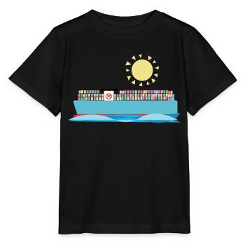 Container Ship - Stanley/Stella MINI CREATOR Kids’ T-Shirt - black - Front - Mikhail (115cm)