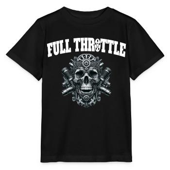 Vollgas - Full Throttle - Stanley/Stella Kinder T-Shirt MINI CREATOR  - Schwarz - Vorne - Mikhail (115cm)