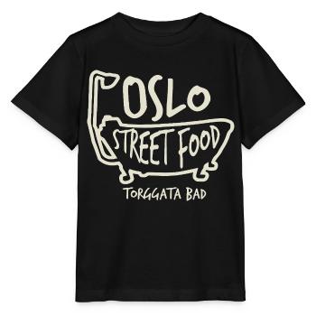 Oslo Street Food - Stanley/Stella Kinder T-Shirt MINI CREATOR  - Schwarz - Vorne - Mikhail (115cm)