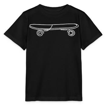 Skateboard Skizze - Stanley/Stella Kinder T-Shirt MINI CREATOR  - Schwarz - Vorne - Mikhail (115cm)