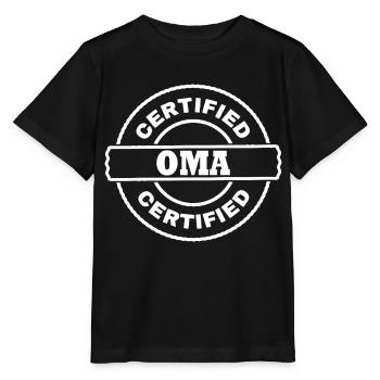 Oma - Stanley/Stella Kinder T-Shirt MINI CREATOR  - Schwarz - Vorne - Mikhail (115cm)