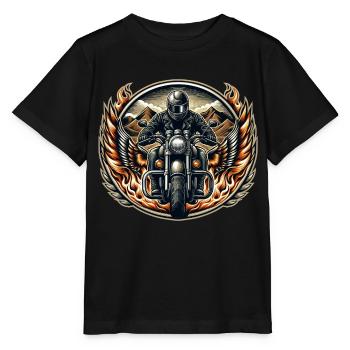 Motorrad Logo - Stanley/Stella Kinder T-Shirt MINI CREATOR  - Schwarz - Vorne - Mikhail (115cm)