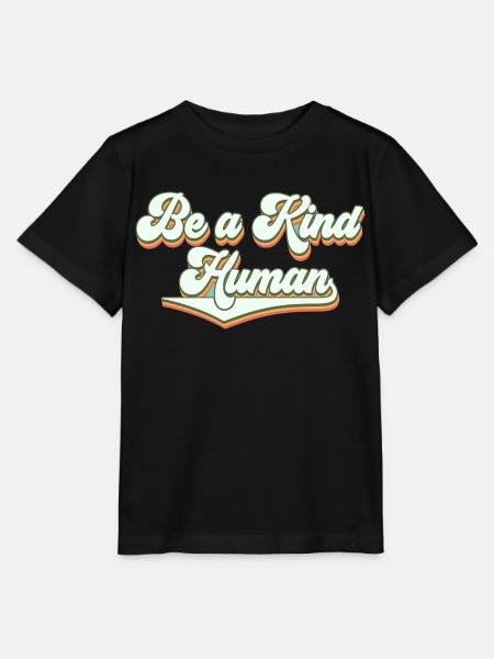 Be a kind human - Stanley/Stella Kinder T-Shirt MINI CREATOR  - Schwarz