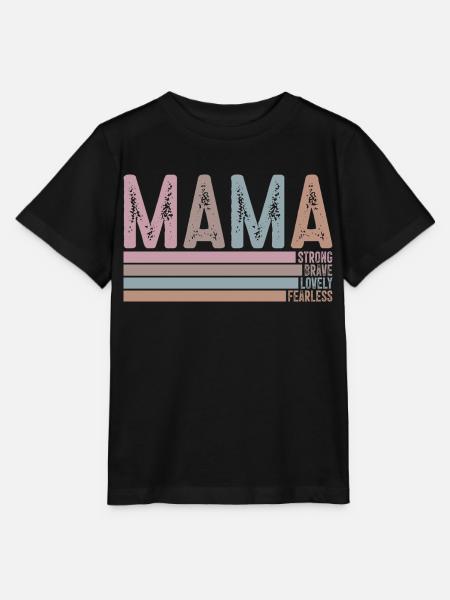 Mama - Stanley/Stella Kinder T-Shirt MINI CREATOR - Schwarz
