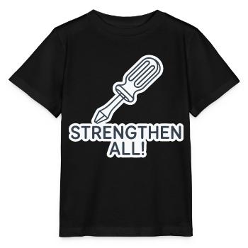 ALLE STÄRKEN - Stanley/Stella Kinder T-Shirt MINI CREATOR  - Schwarz - Vorne - Mikhail (115cm)