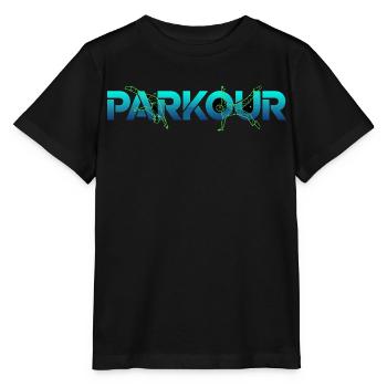 Parkour Freerunning Schriftzug - Stanley/Stella Kinder T-Shirt MINI CREATOR  - Schwarz - Vorne - Mikhail (115cm)