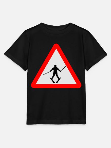 Ski - T-shirt bio MINI CREATOR Stanley/Stella Enfant - noir