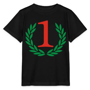 Sieger - Gewinner - Stanley/Stella Kinder T-Shirt MINI CREATOR  - Schwarz - Vorne - Mikhail (115cm)