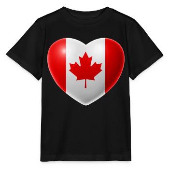 Coeur (Canada / Canada) - T-shirt bio MINI CREATOR Stanley/Stella Enfant - noir - Devant - Mikhail (115cm)