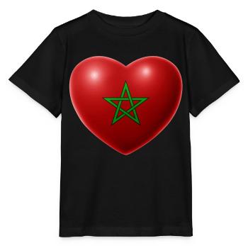 Coeur (Maroc / Maroc) - T-shirt bio MINI CREATOR Stanley/Stella Enfant - noir - Devant - Mikhail (115cm)