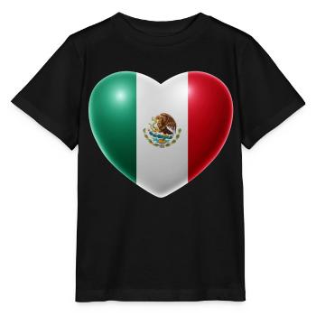 Coeur (Mexique / Mexico) - T-shirt bio MINI CREATOR Stanley/Stella Enfant - noir - Devant - Mikhail (115cm)
