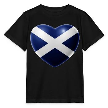 Heart (Écosse) - T-shirt bio MINI CREATOR Stanley/Stella Enfant - noir - Devant - Mikhail (115cm)
