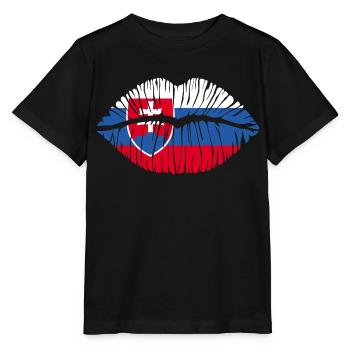 Kuss Slowakei - Stanley/Stella Kinder T-Shirt MINI CREATOR  - Schwarz - Vorne - Mikhail (115cm)
