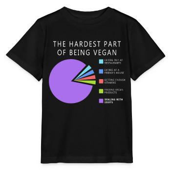 Vegan Statistik - Stanley/Stella Kinder T-Shirt MINI CREATOR  - Schwarz - Vorne - Mikhail (115cm)