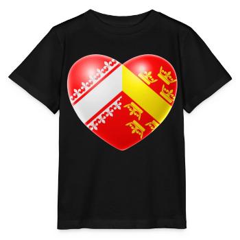 Coeur (Alsace / Alsace) - T-shirt bio MINI CREATOR Stanley/Stella Enfant - noir - Devant - Mikhail (115cm)