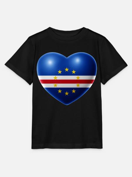 Heart (Cap-Vert / Cabo Verde) - T-shirt bio MINI CREATOR Stanley/Stella Enfant - noir