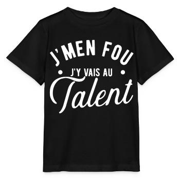 Au talent cadeau - T-shirt bio MINI CREATOR Stanley/Stella Enfant - noir - Devant - Mikhail (115cm)
