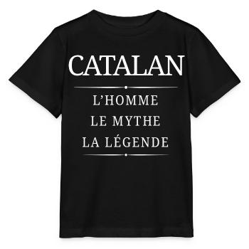 Catalan Homme Mythe - T-shirt bio MINI CREATOR Stanley/Stella Enfant - noir - Devant - Mikhail (115cm)