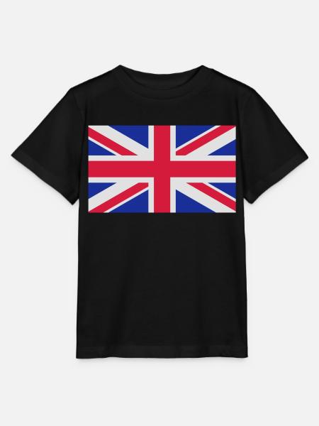 drapeau_royaume_uni - Stanley/Stella Kinder T-Shirt MINI CREATOR  - Schwarz