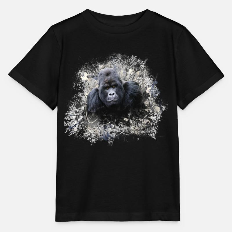 gorilla - Stanley/Stella Kinder T-Shirt MINI CREATOR  - Schwarz