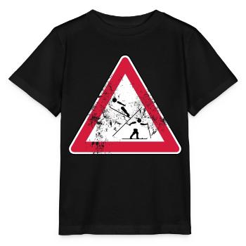 Achtung, nordische Kombinierer! (used) - Stanley/Stella Kinder T-Shirt MINI CREATOR  - Schwarz - Vorne - Mikhail (115cm)