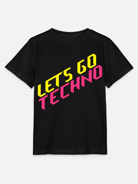 let's go techno - Stanley/Stella Kinder T-Shirt MINI CREATOR - Schwarz