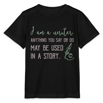 0267 Geschichte | Autor | Schriftsteller | Story - Stanley/Stella Kinder T-Shirt MINI CREATOR  - Schwarz - Vorne - Mikhail (115cm)