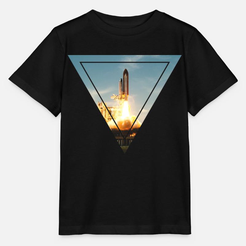 Space Shuttle - Stanley/Stella Kinder T-Shirt MINI CREATOR  - Schwarz