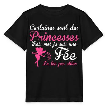 la fée pas chier - T-shirt bio MINI CREATOR Stanley/Stella Enfant - noir - Devant - Mikhail (115cm)
