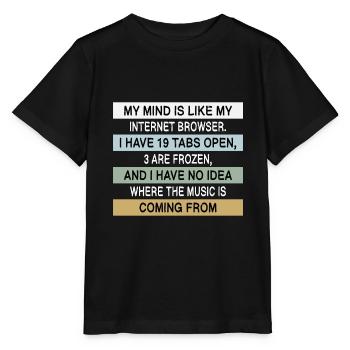 Meme Gift Idea Nerd Gift Internet Funny - Stanley/Stella MINI CREATOR Kids’ T-Shirt - black - Front - Mikhail (115cm)