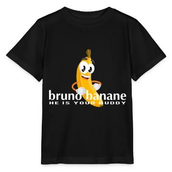Bruno Banana (blanc) - T-shirt bio MINI CREATOR Stanley/Stella Enfant - noir - Devant - Mikhail (115cm)