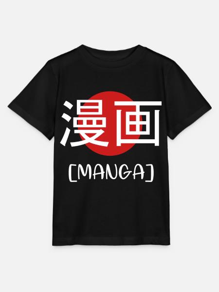 manga - T-shirt bio MINI CREATOR Stanley/Stella Enfant - noir