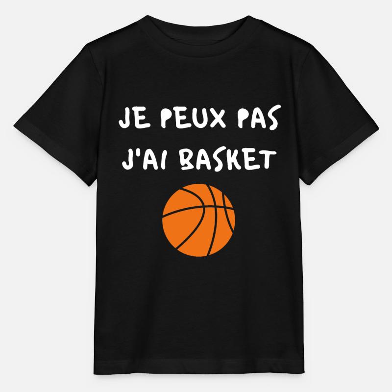 JE PEUX PAS J'AI BASKET - T-shirt bio MINI CREATOR Stanley/Stella Enfant - noir