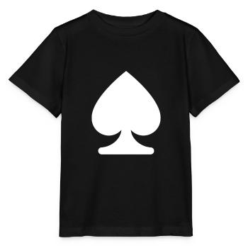 PIK KARTENSPIEL SYMBOL - Stanley/Stella Kinder T-Shirt MINI CREATOR  - Schwarz - Vorne - Mikhail (115cm)