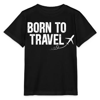 Born to Travel - T-shirt bio MINI CREATOR Stanley/Stella Enfant - noir - Devant - Mikhail (115cm)