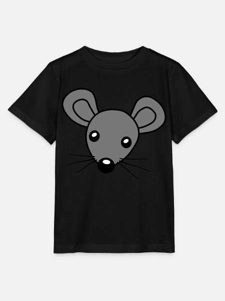 Maus Kopf Clipart - Stanley/Stella Kinder T-Shirt MINI CREATOR - Schwarz