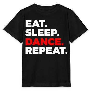 Eat sleep Dance - T-shirt bio MINI CREATOR Stanley/Stella Enfant - noir - Devant - Mikhail (115cm)