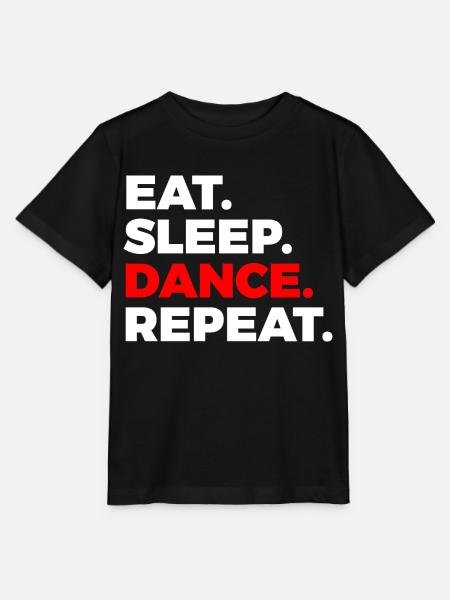 Eat sleep Dance - Stanley/Stella Kinder T-Shirt MINI CREATOR - Schwarz